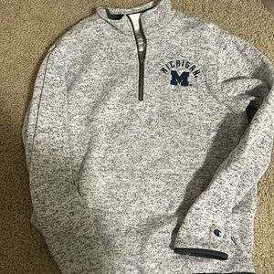 Champion brand university of Michigan pullover